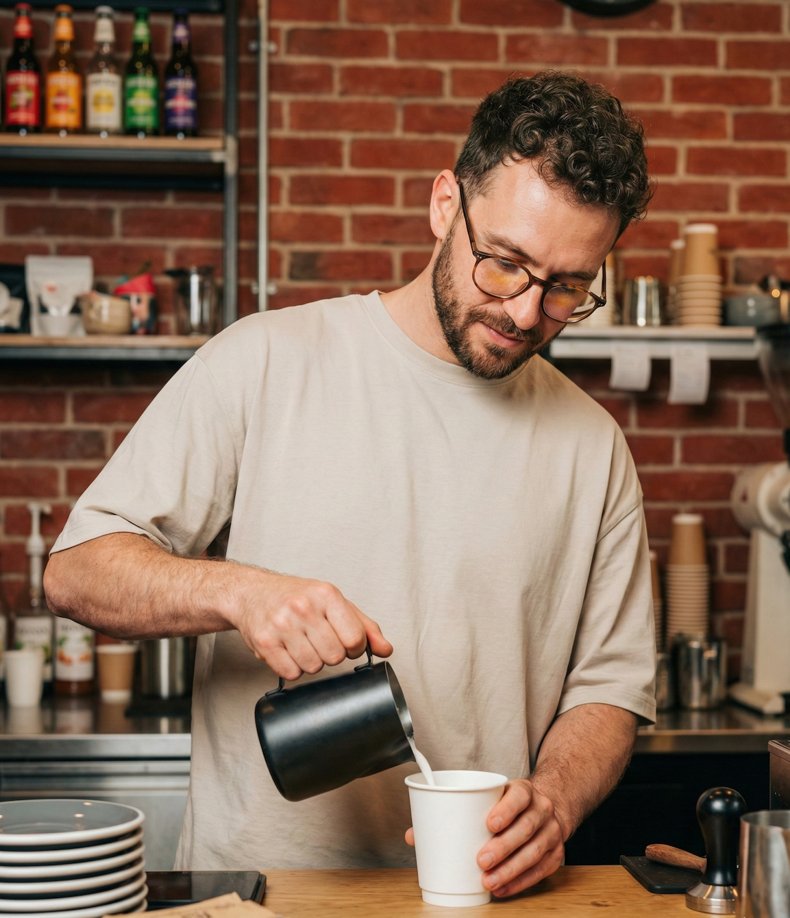 Barista kávét szolgál fel a Waitless.hu segítségével