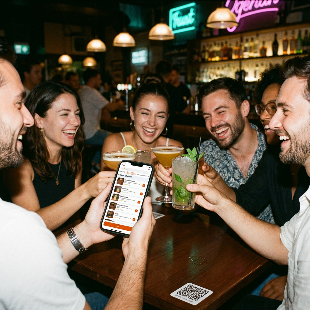 Vendégek a WaitLess rendszerrel rendelnek